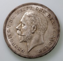 1935 Großbritannien Krone Silbermünze (Au) About Handgehoben Km 842 - £71.21 GBP