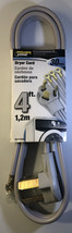 SHIPN24HR-Power Zone ORD100304 4 Feet Dryer Cord 10/3 SRDT,30 Amp,Gray,125V-250V - £6.23 GBP