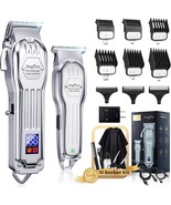 Men&#39;S Hair Clippers With Charger T-Blade Hair Beard Trimmer Set Professi... - $828.73 MXN