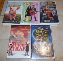 Huge VHS lot of 10 Disney Tapes Rare Gordy The Parent Trap Freaky Friday - £18.88 GBP
