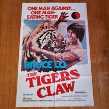 The Tiger&#39;s Claw 1970s Original Vintage Movie Poster One Sheet  - $24.74