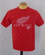 Detroit Red Wings Large Embroidered  100% Cotton Short Sleeve T Shirt - £7.09 GBP