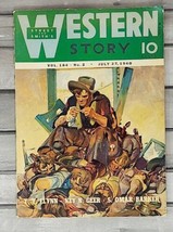 Western Story July 27, 1940 Vol. 184 No. 2 VTG Pulp H.W. Scott &amp; Jim Kjelgaard - £21.07 GBP