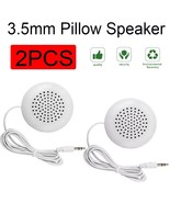 2pcs PILLOW SPEAKER - 3.5mm for MP3 MP4 Player iPod White - $13.70 CAD