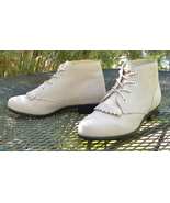 Vintage ARIAT Brazil Nubuck Leather Ankle BOOTS Western Lace Up Kiltie B... - £55.04 GBP