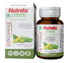 Patanjali Nutrela Vitamin B12 Biofermented Plant Based Supplement for Me... - £12.15 GBP