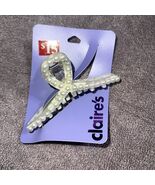 Claire’s Pearl Loop Hair Claw Clip Elegant Faux Pearl Design Cream White... - $182.62 MXN
