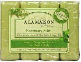 A La Maison - Bar Soap,Rsmry Mint,Value, 1 x 4 CT - £12.68 GBP