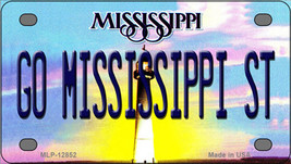 Go Mississippi State Novelty Mini Metal License Plate Tag - £11.88 GBP