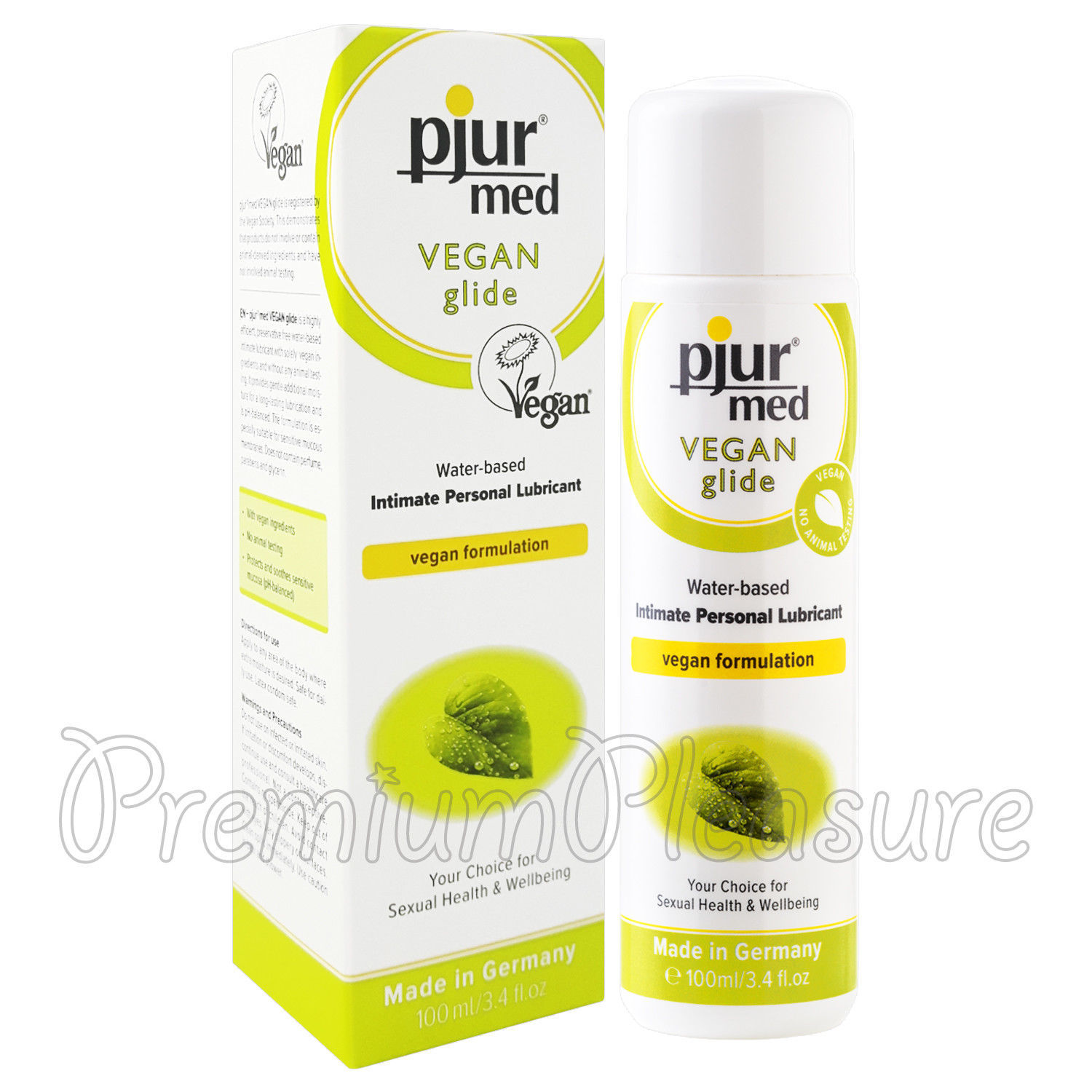 pjur med VEGAN Glide lubricant 100 ml Water based lube Personal FREE Shipping - $17.95