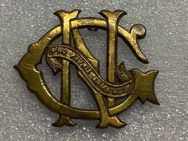 1835-1880, MILITIA MONOGRAM CARTRIDGE BOX PLATE, 7th REGIMENT, NEW YORK, NG - €46,68 EUR