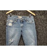 Buckle BKE Jeans Women 28 x 29 1/2 Blue Star Boot Leg Distressed Low Ris... - £18.08 GBP