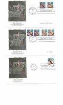 6 FDC 1995 US FLEETWOOD FLAG OVER PORCH MEMORIAL DAY AMERICAS PRIDE HERI... - £10.85 GBP