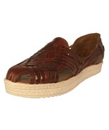 Womens Authentic Mexican Huaraches Sandal Slip On Platform Chedron #106P - $648.72 MXN