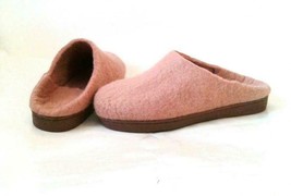 US10.5 Felt wool slippers * Handmade house shoes * Rose Ash - £34.07 GBP