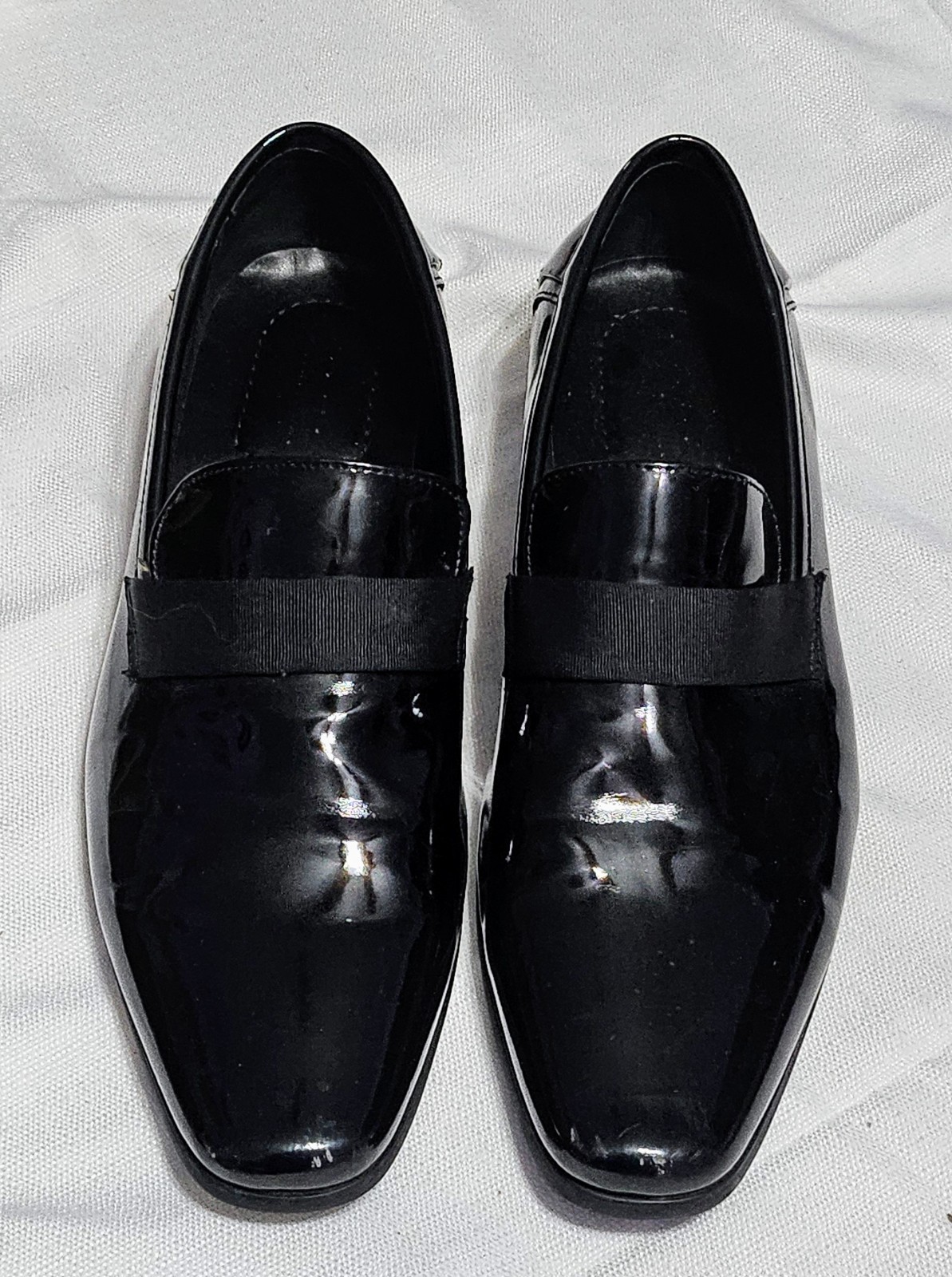 Calvin Klein Men&#39;s Bernard Patent Leather Loafers Black 11 Formal Dress ... - $19.10