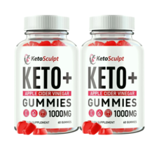 2-Pack Keto Sculpt ACV Gummies - KetoSculpt Gummies for Weight Loss -120... - $28.95