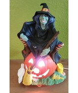 Byron Molds Vintage 1970s Halloween Witch Pumpkin Light Lamp Ceramic Mus... - €52,67 EUR