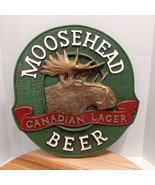 VTG Moosehead Beer Canadian Lager 3D Spell Out Round Wall Hanging Beer B... - £22.05 GBP