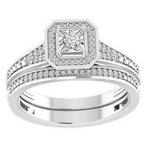 Authenticity Guarantee 
0.25cttw Round Diamond Bridal Engagement Ring Set 10k... - £442.21 GBP