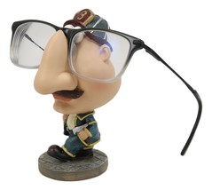 Fireman Fire Fighter 911 Novelty Whimsical Eyeglass Spectacle Holder Statue - €18,75 EUR