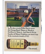 1985 Seagram&#39;s V.O. Scotch Canadian Whiskey Print Ad Vintage football 8.... - $18.92