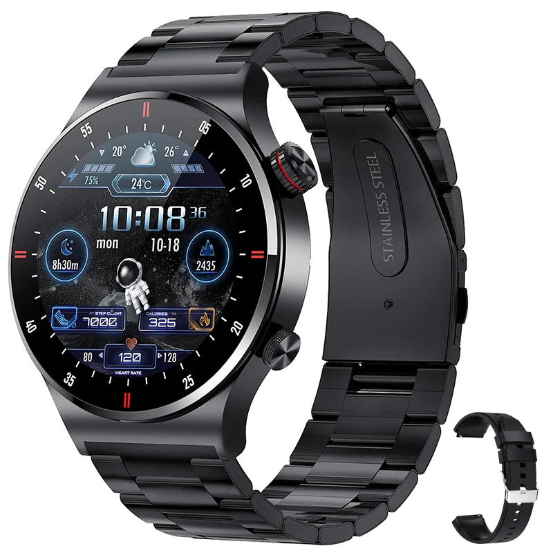 GPS ECGPPG Bluetooth Call Smart Watch Men 2024 Sports Bracelet NFC Waterproof Cu - £26.91 GBP