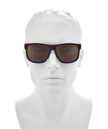 Gucci GG0008S 002 Black/Gray Men&#39;s Square Polarized Sunglasses - £200.52 GBP