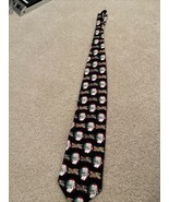ROBERT STOCK BLACK RED SANTA CLAUS SILK NECKTIE TIE Father Christmas Men... - $12.99 CAD
