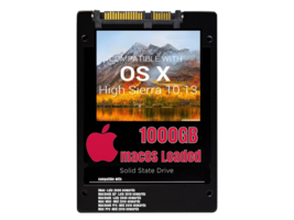 macOS Mac OS X 10.13 High Sierra Preloaded on 1000GB Solid State Drive - £78.09 GBP