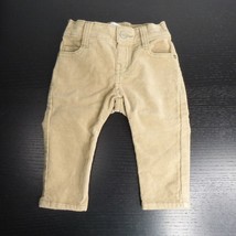 New Gymboree Toddler Baby Boy&#39;s 6-12M Beige Tan Skinny Cut Corduroy Pants - £3.73 GBP