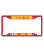 Kansas City Chiefs Super Bowl LVII Champions Chrome License Plate Frame - $437.17 MXN