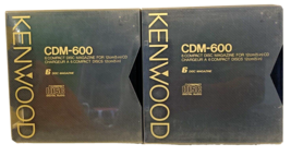 Kenwood 6 CD Compact Disc Cartridge Holder CDM-600 Magazine LOT OF 2 JVC - $19.21
