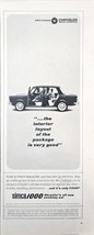 Chrysler Simca 1000 Economy Car Dad little boy travel-1963 Vintage Print Ad - $11.03