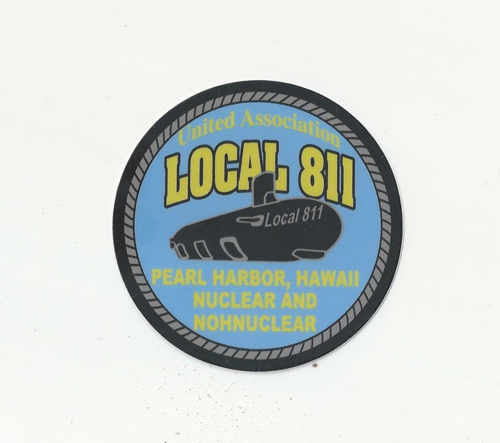 UA PLUMBERS PIPEFITTERS STEAMFITTERS Local 811 PEARL HARBOR Hawaii Sticker - $5.00