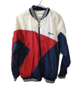 Colorblock Wind Breaker Wilson Jacket Medium Red White Blue Nylon  Track... - $27.45 CAD