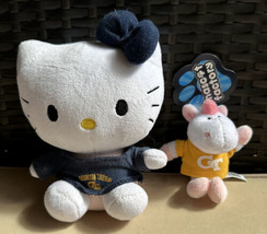 Georgia Tech Hello Kitty Plush 6” Doll Wearing School Jersey + Unicorn GT Magnet - £13.31 GBP