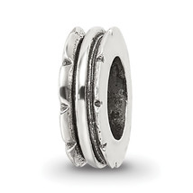 Silver Reflections Grooved Spacer Bead QRS131 - $33.35