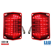 68 69 Chevy El Camino LED LH &amp; RH Side Tail Brake Turn Signal Light Lens Pair - £71.07 GBP