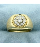 0.6ct TW Diamond Design Wedding Ring in 14K Yellow Gold Over - £86.90 GBP