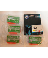 Lot of 5 NEW HP 564 XL Color YELLOW CYAN MAGENTA Ink Toner Printer Cartr... - $515.78 MXN