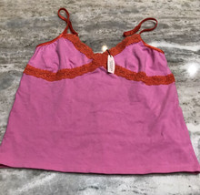 Victoria Secret Sexy  Pink/Red Night Top Size L. Girls - £19.64 GBP
