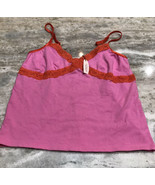 Victoria Secret Sexy  Pink/Red Night Top Size L. Girls - $24.63