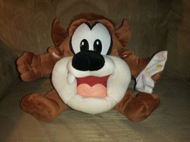 Looney Tune Baby Taz Plush 9&quot; Tall 12&quot; Wide Blanket Tasmanian Devil Play By Play - $28.70