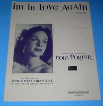 April Stevens Sheet Music I&#39;m In Love Again Vintage 1951 Cole Porter - £14.93 GBP