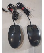 Lot Of 2 Logitech Wired Basic Optical Mouse v2.0 USB/PS2 Compatible - £6.91 GBP