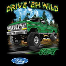 TShirts  Tee Shirts T-Shirt ford  DRIVE &#39;EM WILD hooded  licensed hoodie sweatsh - $24.99