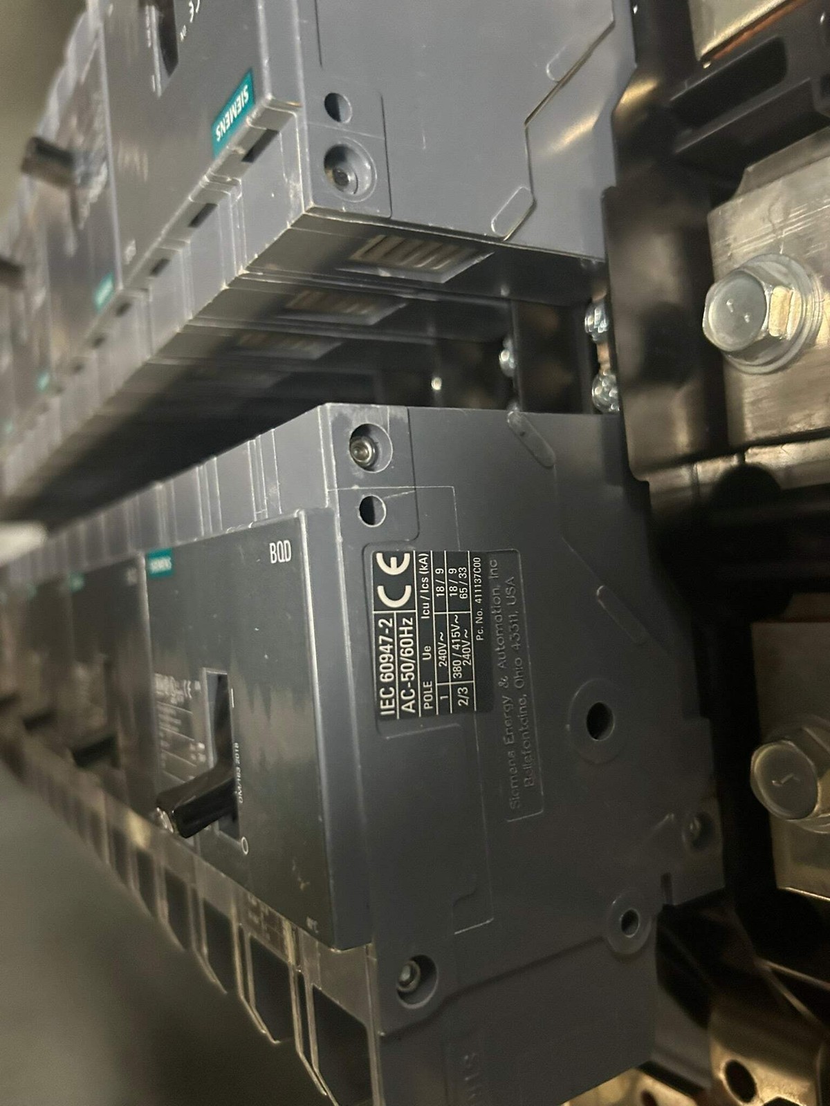 Siemens P1E‑42 400 A Panelboard Interior – 42 Circuit, 277/480 V Item image 14