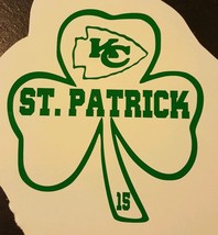 4 x4 Kansas City Chiefs st patrick mahomes #15 Football Vinyl Decal - $4.06 CAD