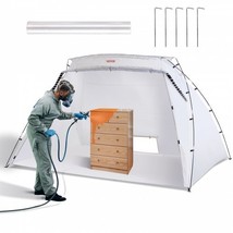 Portable Paint Booth, Larger Spray Paint Tent with Built-in Floor &amp; Mesh Scr... - $69.15